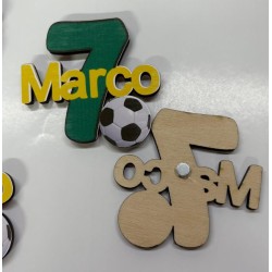 Calamita in legno personalizzata – Incisa o con termovinile, fatta a mano