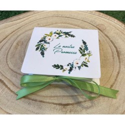 Scatolina portaconfetti artigianale con nastro in raso | Fatto a mano e personalizzabile