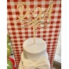 Cake topper in legno – Decorazione personalizzata per torte