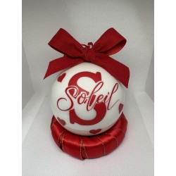 Sfera in Vetro con Nome – Addobbo Natalizio Unico e Fatto a Mano