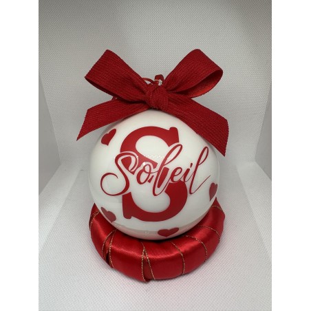 Sfera in Vetro con Nome – Addobbo Natalizio Unico e Fatto a Mano