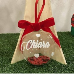 Sfera in Vetro Trasparente – Elegante Decorazione Raffinata per Ogni Occasione