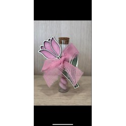 Bomboniere personalizzate artigianali in legno con fialetta in vetro