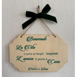 Fuoriporta in Legno Personalizzato – Decorazione Artigianale per la Casa