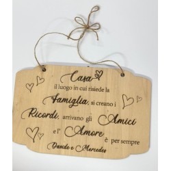 Fuoriporta in Legno Personalizzato – Decorazione Artigianale per la Casa