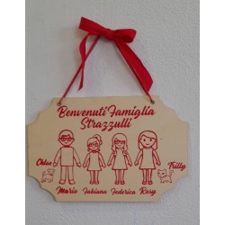 Fuoriporta in Legno Personalizzato – Decorazione Artigianale per la Casa