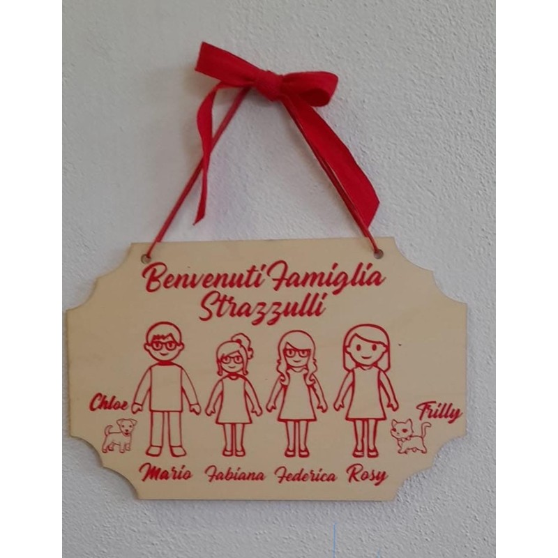 Fuoriporta in Legno Personalizzato – Decorazione Artigianale per la Casa