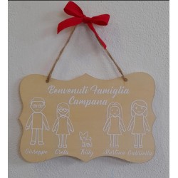 Fuoriporta in Legno Personalizzato – Decorazione Artigianale per la Casa